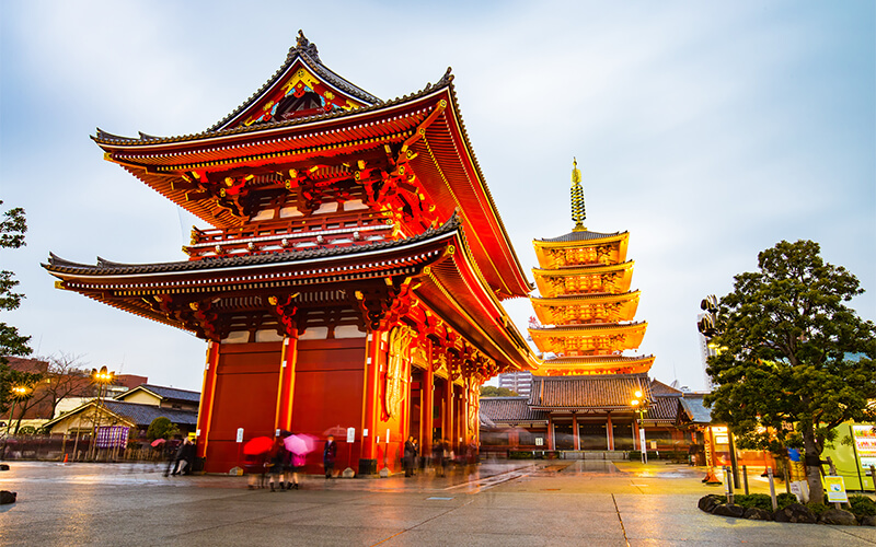 Senso-ji temple in Tokyo, Japan